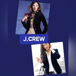 J. Crew Eden Peplum Women's Dark Navy Blue Blazer Size 2 -pit to pit-18" & L-22"